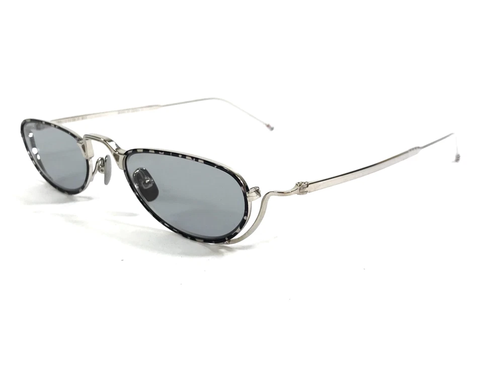 Gafas de sol Thom Browne Petite TBS913-50-02 SLV plateadas monturas tortuga gris claro Foto 4 de 4
