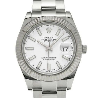 ROLEX Datejust Ii 116334 weiß Gehäusegröße 41 x 41 mm gebrauchte Herrenuhr #7151