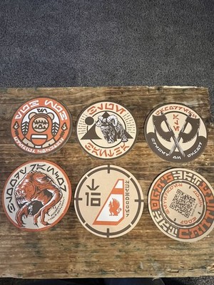 Disneyland Star Wars Galaxy Edge Olga's Cantina Set of 6 Unused Coasters 4  