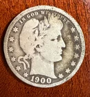 1900 P Barber Quarter  VG+