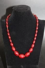 Beautiful Vintage Amber Necklace, Cerry 48 Cm, Weight 37G Pre 1945 Olives