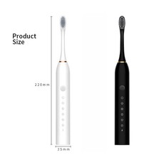 Teeth Whitening super Sonic Electric Toothbrush 4/8 Heads USB Waterproof IPX7 UK