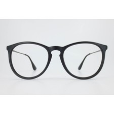 SUNGAIT 1567 C1 Matte Black Round Eyeglasses Frames 52-20-140 Mens Womens