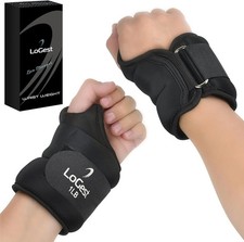 Wrist Weights 1lb 2lb 2.5lb 3lb Pair Neoprene Thumb Looop Walking Running, Cardi