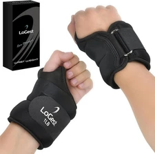 Wrist Weights 1lb 2lb 2.5lb 3lb Pair Neoprene Thumb Looop Walking Running, Cardi