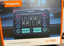 KINGLUCKY X1 PRO LIVE GAMING AUDIO MIXER - BL...