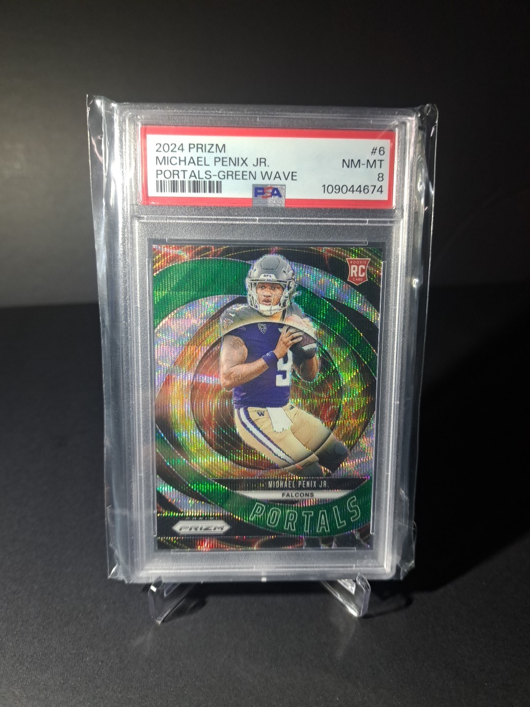 2024 Panini Prizm - Portals Michael Penix Jr. #6 Green Wave Prizm (RC)