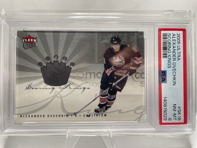 2005-06 Fleer Ultra - Scoring Kings Alex Ovechkin #SK18 (RC) PSA 8