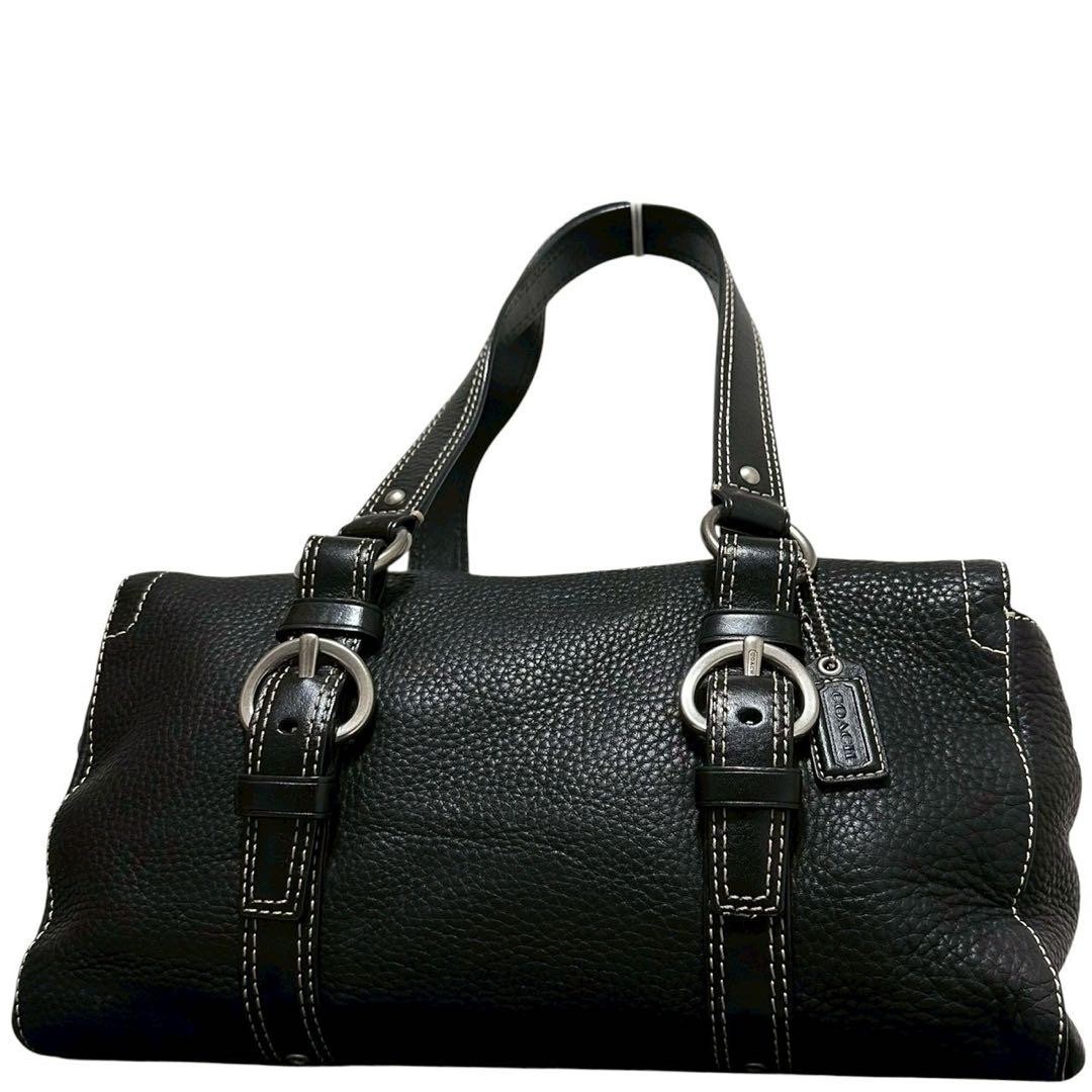 COACH Shoulder Bag Soho Leather Black Vintage Authentic From Japan
