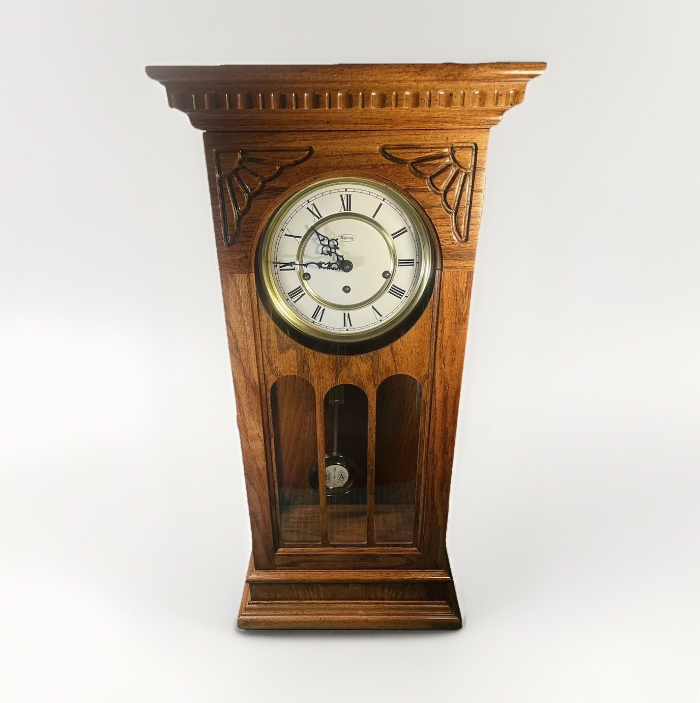 1983 Ridgeway Oak Clock MODEL-765 TRIPLE CHIME DIAL-K8 - Great