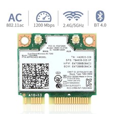 7260HMW Dual Band Wireless AC WiFi Bluetooth 4.0 Mini PCI-E Laptop Card