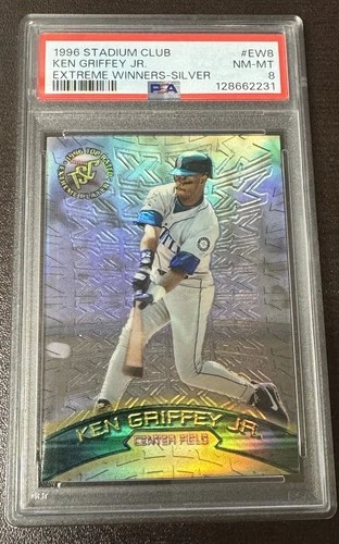 KEN GRIFFEY JR 1996 STADIUM CLUB EXTREME WINNERS SILVER PSA 8 EW8 MARINERS
