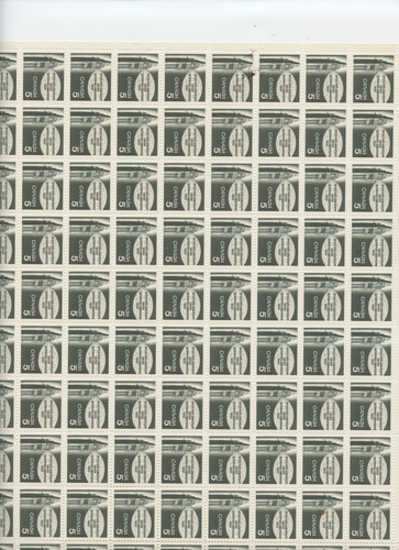 3 PANES #441 ,#433 AND #445 5 CENT STAMPS FROM 1965/66 - Picture 2 of 3