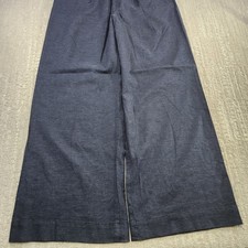Marine Layer Pants Women 14 Wide Leg Flora High Waisted Trouser Baggy Dark Gray