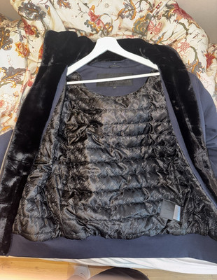 Moose Knuckles Classic Bunny Kapuzenjacke S dunkelblau gefüttert
