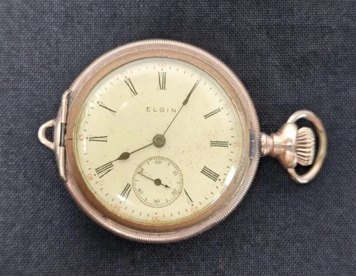 Antique Elgin Pocket Watch Fahys Montauk 20 Years Parts Or Repair