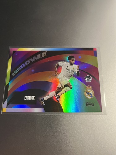 Endrick Rainbow Flick Rookie Card Topps Real Madrid Team Set 24/25 Case Hit