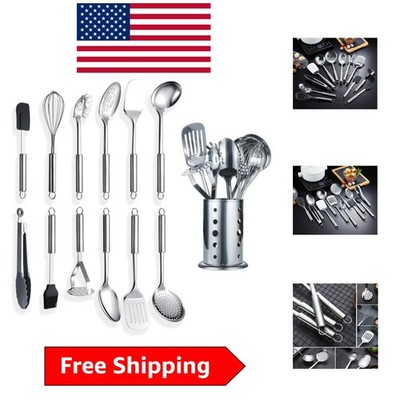 Luxury 13-Piece Kitchen Tool Set - High-Grade Stainless Steel with Mirror Finish