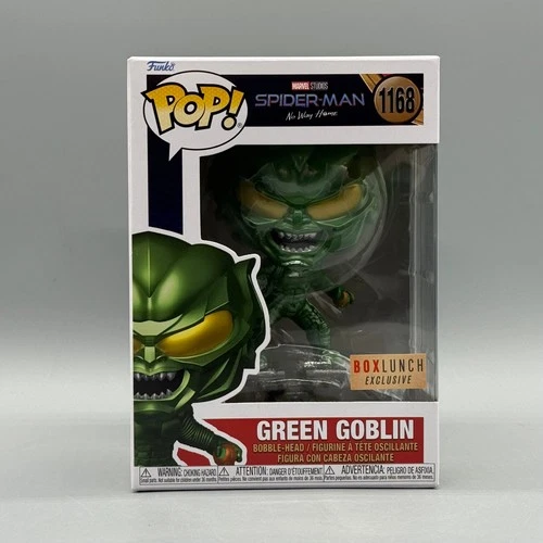 Funko Pop! Marvel #1168 Green Goblin Metallic Spider-Man Boxlunch Exclusive New