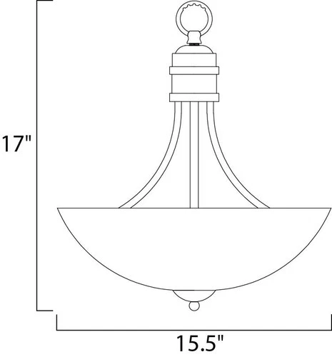 Maxim 10044 3 Light 15.5"W Pendant - Picture 2 of 3