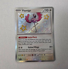 Pokemon TCG Flamigo 211/091 Paldean Fates Shiny Rare Holo NM