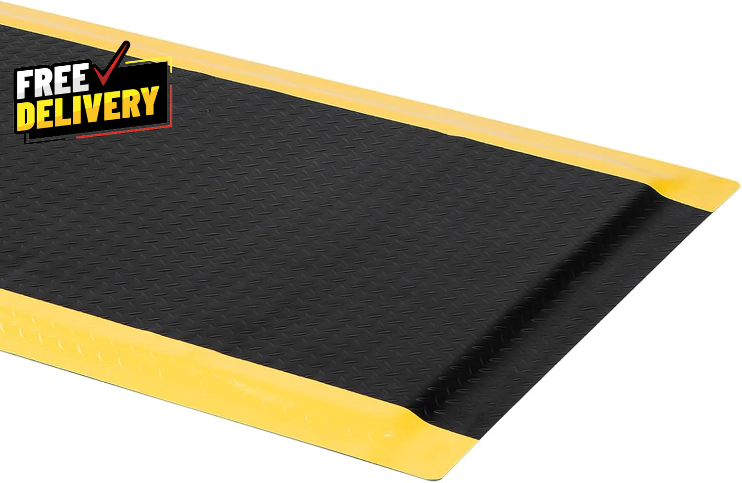 3 X 7 FT anti Fatigue Mats Industrial 15/16 Inch Thick Soft Sponge Ergonomic Mat