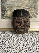 Antike Afrikanische Stammesmaske Handgeschnitzt –