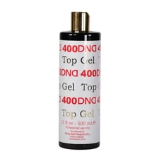 DND DC Top Coat 400 Top Coat Soak Off LED/UV Top Refill 16 oz