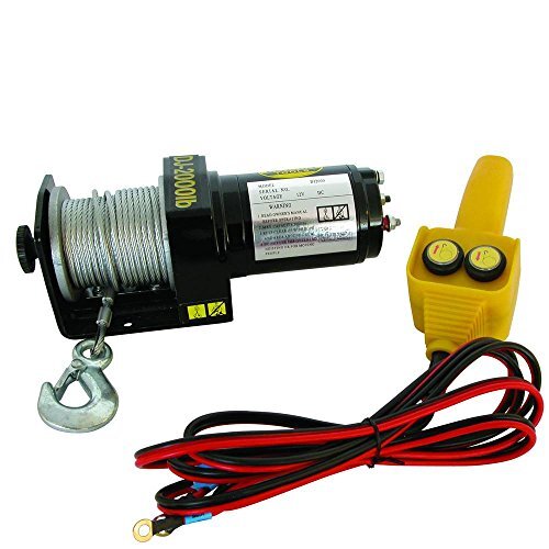 Carpoint Argano Elettrico 1000kg 12V Cavo di 15m