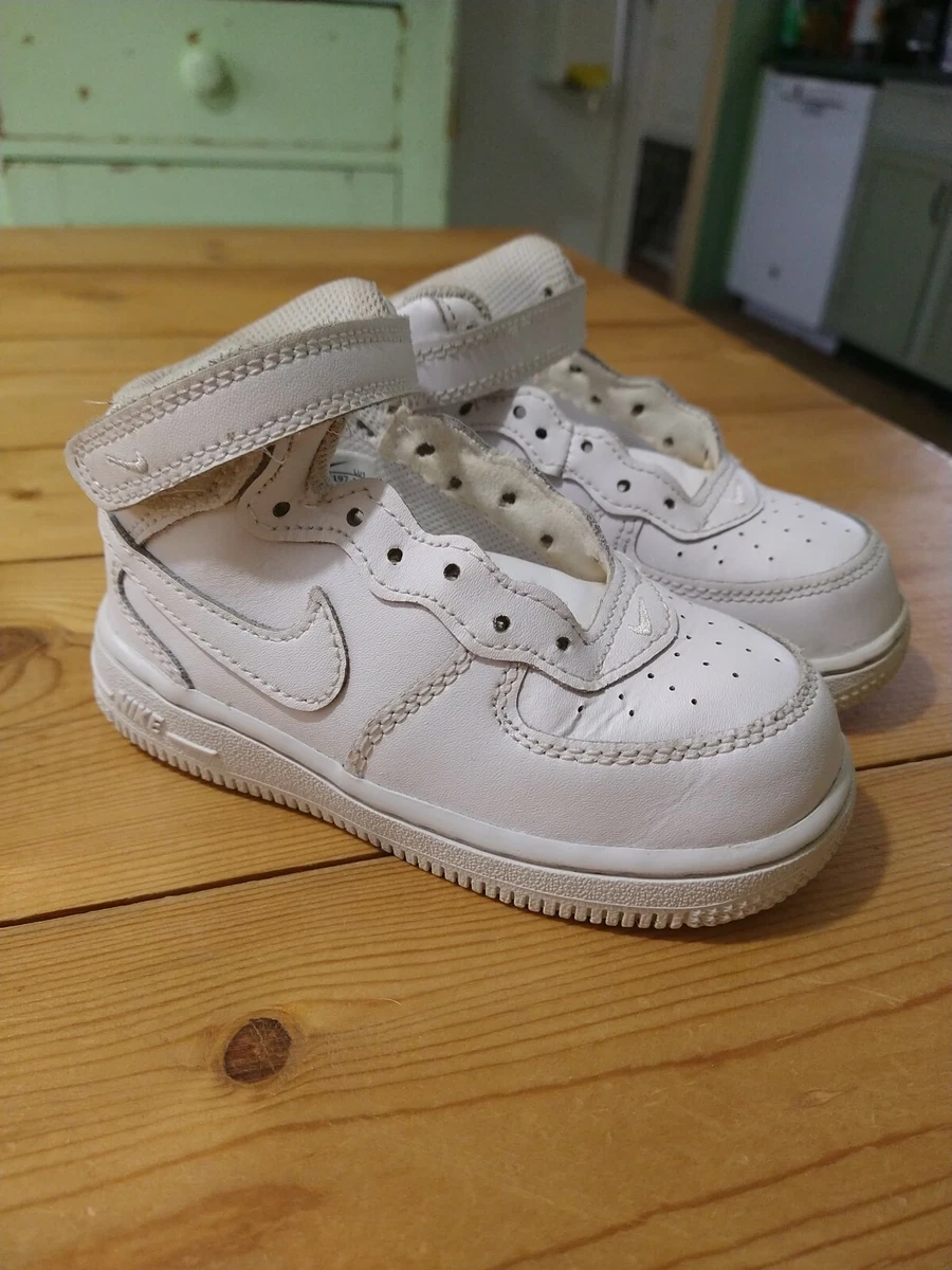 Air force 1 mid white kids cheap