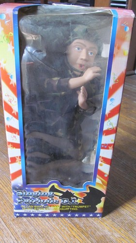 vintage Singing Patriotic G.I. Army Soldier with Trumpet new in box