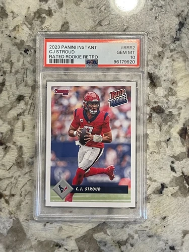 2023 Panini Instant CJ Stroud RC Donruss Rated Rookies Retro PSA 10