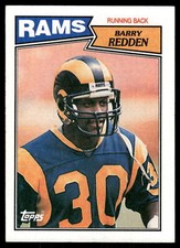 1987 Topps #147a Barry Redden Los Angeles Rams Football Card