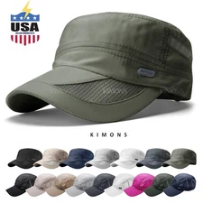 Men's Classic Army Summer Military Cap Hat Cadet Patrol Style Brim Spring Summer