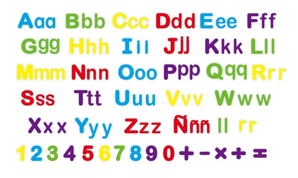 Пена магнитные испанские и английские буквы, алфавит, двуязычный, испанский - Изображение 3 из 4