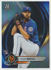 2022 Bowman Platinum Baseball #63 Tylor Megill RC - New York Mets
