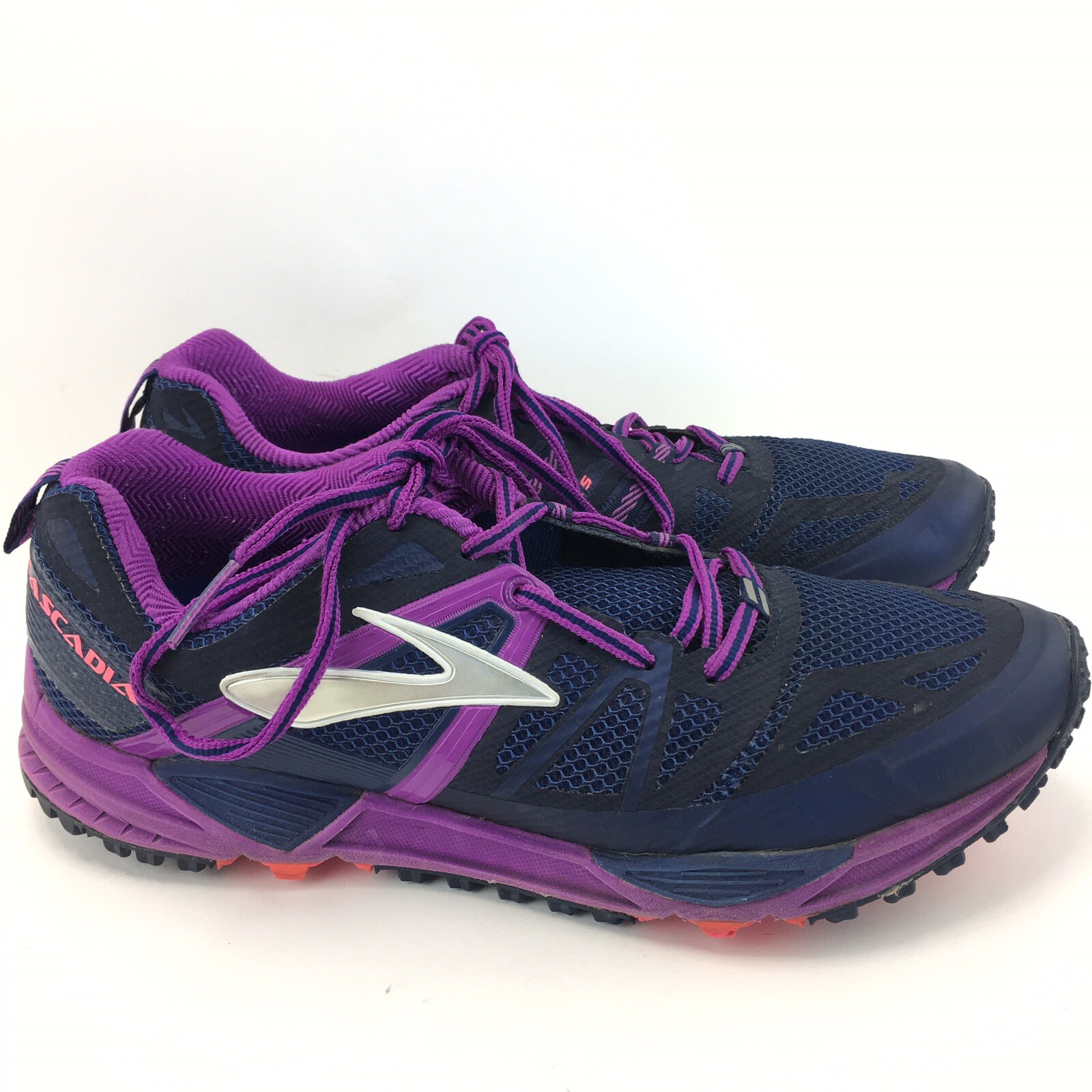Brooks Cascadia 10 Fushia & Blue Trail Running Hiking… Gem