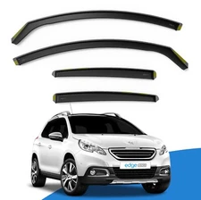 Peugeot 2008 5 Door 2013-2019 SUV Wind Deflectors 4pc Edgevisors Tinted