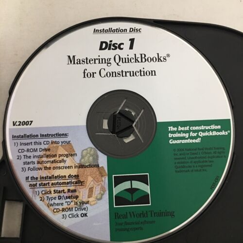 Mastering QuickBooks For Construction 3 CD's/DVD - Picture 2 of 8