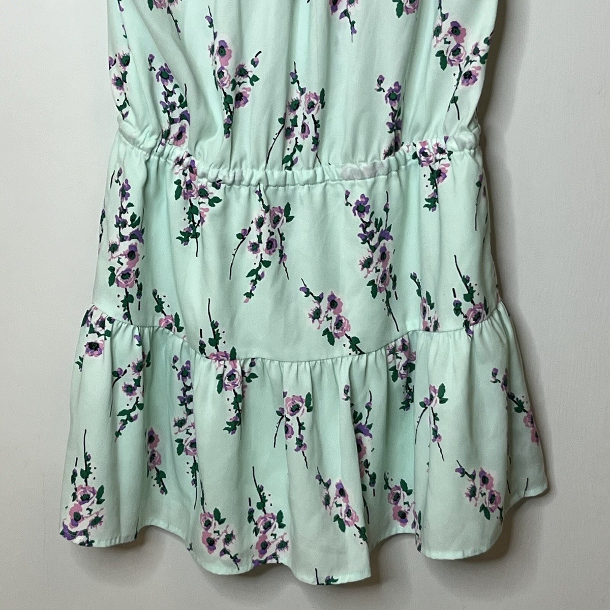 Juicy Couture Dress Women 2 Aqua Green Tank Knee Length Lined V Neck  Sundress | eBay
