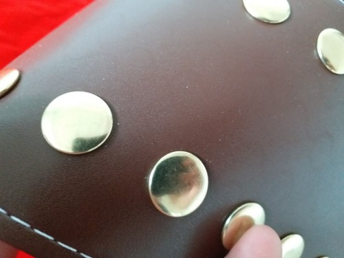 Fandu Big Gold Nickel/gold Wrestling Championship Title Belt Brown Strap - Picture 12 of 12