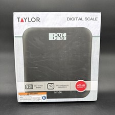 Taylor Digital Scale, Black, 400 lb Capacity - NEW Open Box