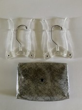 Vintage Set of 2 Celebrity Folding Hangers with floral case plastic metal USA