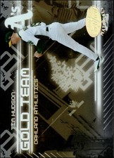 2005 Leaf Certified #GT-24 Tim Hudson   Gold Team Oakland Athletics