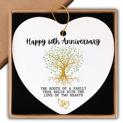 60th Anniversary Marriage Gifts For Couple Happy 60th Anniversary 