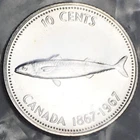 1967 Canada 10 Cents 80% Silver - Proof-Like (PL) in Mint Cello KM#67 - CA10C67