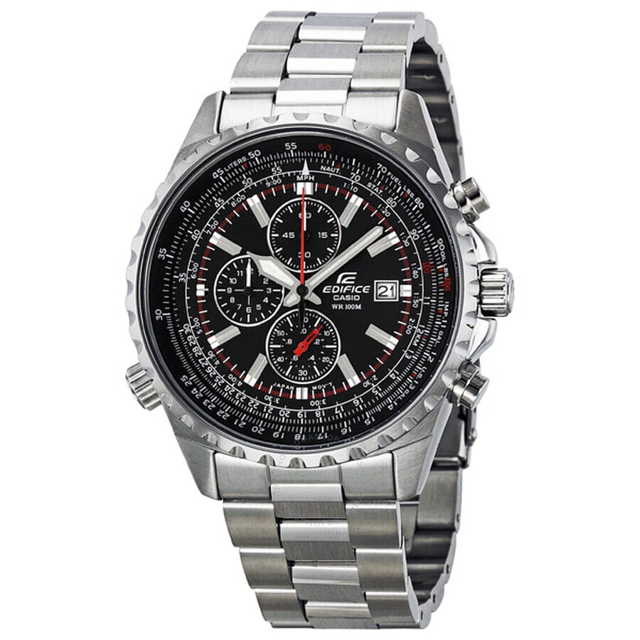 Casio - EF527D-1AV - Edifice Chronograph Mens - Stainless Steel 508911561431 | eBay