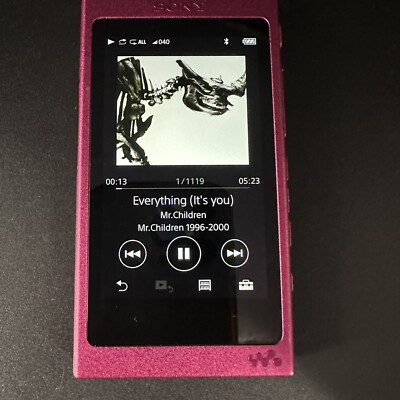 SONY NW-A35 Walkman Digital Music Player 16G Bordeaux Pink Tested