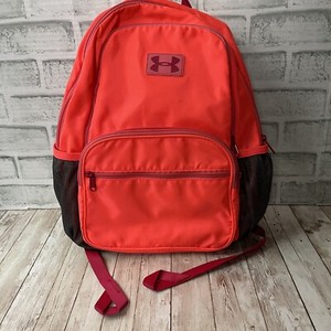bright orange backpack