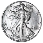 1942-D Walking Liberty SILVER Half Dollar In AU Condition